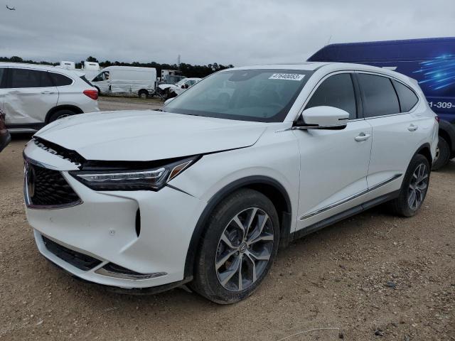 5J8YD9H47NL010793 - 2022 ACURA MDX TECHNOLOGY WHITE photo 1