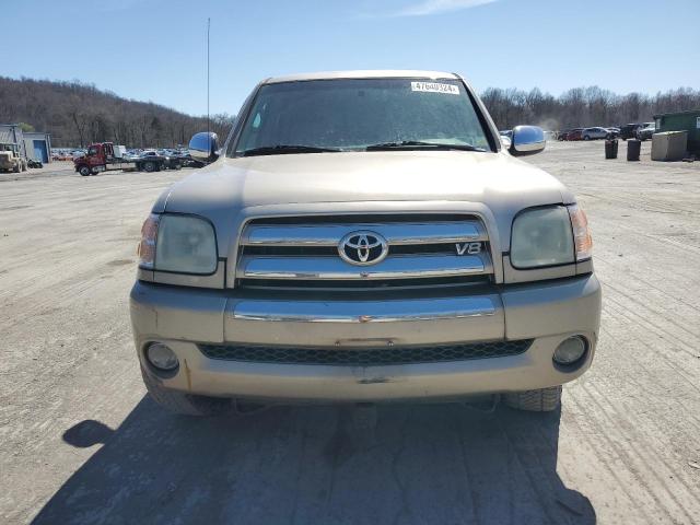 5TBDT44184S453877 - 2004 TOYOTA TUNDRA DOUBLE CAB SR5 TAN photo 5