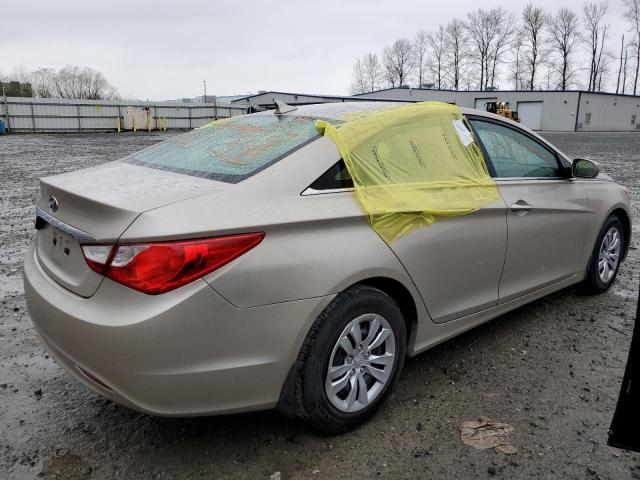 5NPEB4AC8BH236479 - 2011 HYUNDAI SONATA GLS TAN photo 3