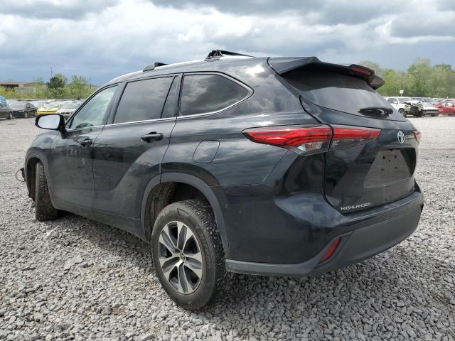 5TDGZRAH4LS503514 - 2020 TOYOTA HIGHLANDER XLE Negro foto 2
