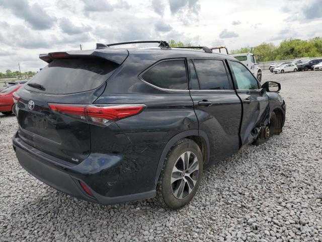 5TDGZRAH4LS503514 - 2020 TOYOTA HIGHLANDER XLE Negro foto 3