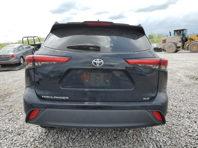 5TDGZRAH4LS503514 - 2020 TOYOTA HIGHLANDER XLE Negro foto 6