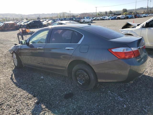 1HGCR3F86EA025750 - 2014 HONDA ACCORD EXL GRAY photo 2