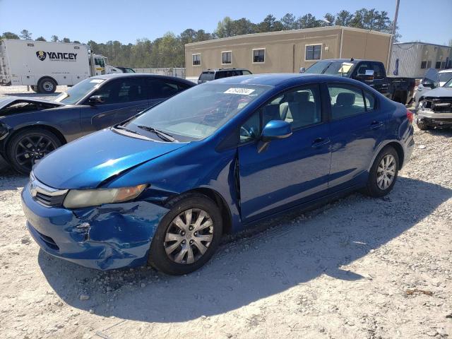 2HGFB2F59CH511064 - 2012 HONDA CIVIC LX BLUE photo 1