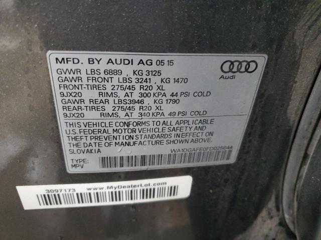 WA1DGAFE0FD025644 - 2015 AUDI Q7 PRESTIGE 灰色 照片 13