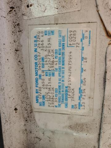 1FTDF15Y4JPB75994 - 1988 FORD F-150 WHITE photo 12
