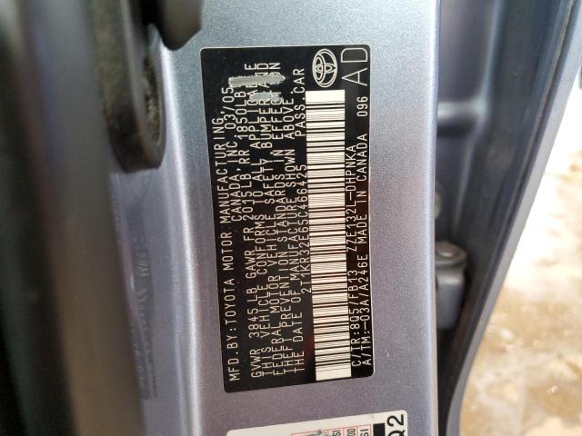 2T1KR32E65C466425 - 2005 TOYOTA COROLLA MA XR BLUE photo 12