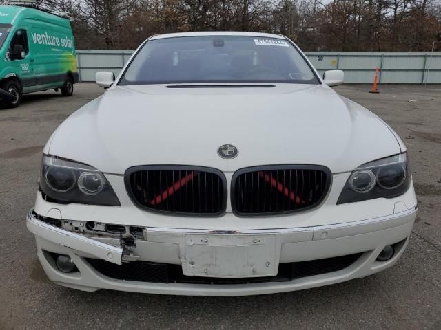 WBAHN83558DT87088 - 2008 BMW 7 SERIES LI WHITE photo 5