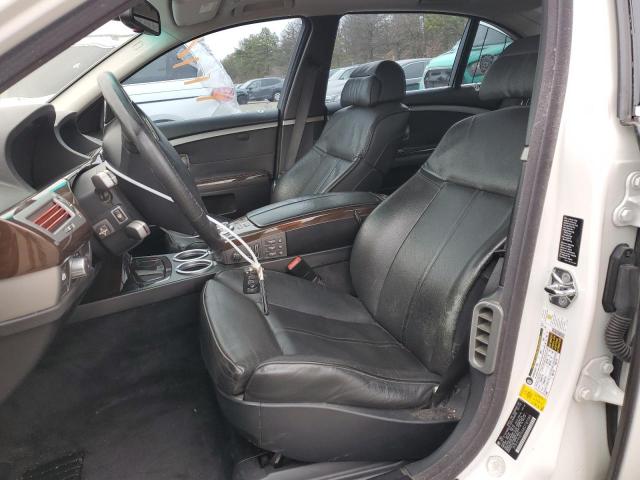 WBAHN83558DT87088 - 2008 BMW 7 SERIES LI WHITE photo 7