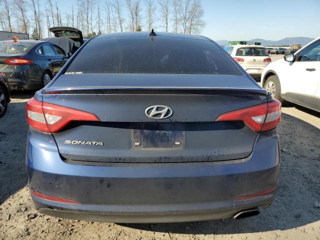 5NPE24AF6FH026205 - 2015 HYUNDAI SONATA SE BLUE photo 6