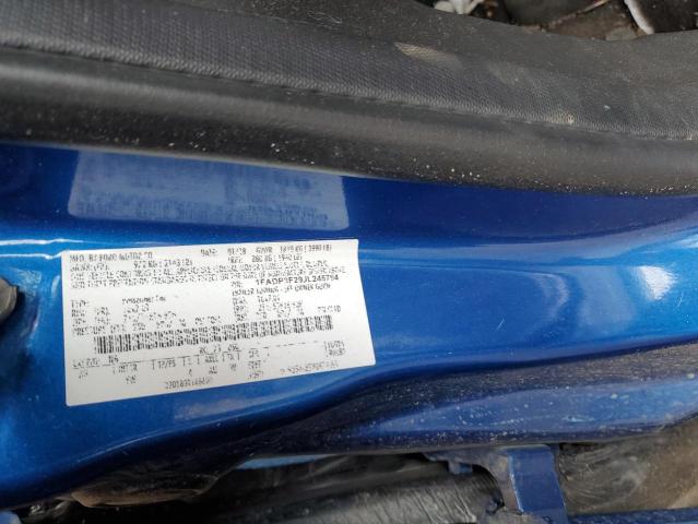 1FADP3F29JL246784 - 2018 FORD FOCUS SE BLUE photo 12