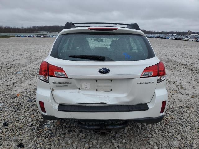 4S4BRCAC9B3359580 - 2011 SUBARU OUTBACK 2.5I WHITE photo 6