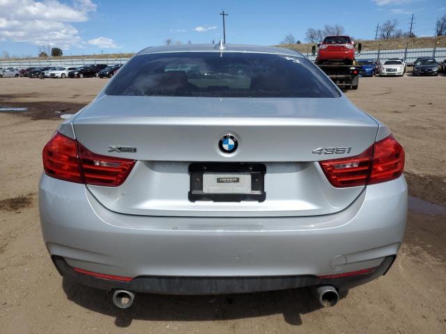 WBA3R5C51FF785350 - 2015 BMW 435 XI SILVER photo 6