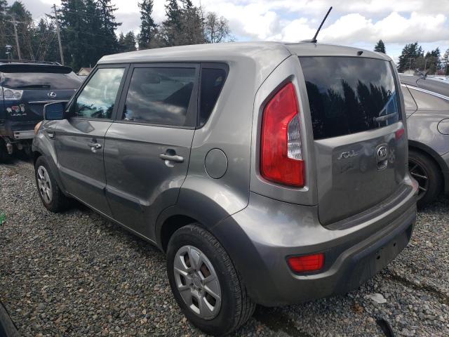 KNDJT2A59D7494910 - 2013 KIA SOUL GRAY photo 2