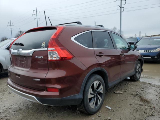 5J6RM4H98FL107790 - 2015 HONDA CR-V TOURING MAROON photo 3