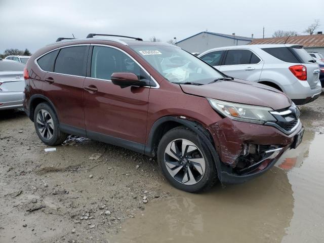 5J6RM4H98FL107790 - 2015 HONDA CR-V TOURING MAROON photo 4