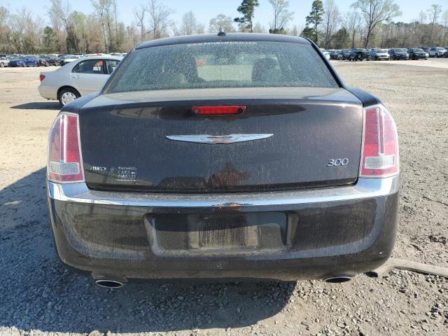 2C3CCARG6DH603700 - 2013 CHRYSLER 300 BLACK photo 6