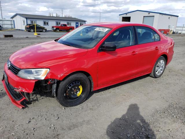 3VW2K7AJ1BM383527 - 2011 VOLKSWAGEN JETTA BASE 红色 照片 1