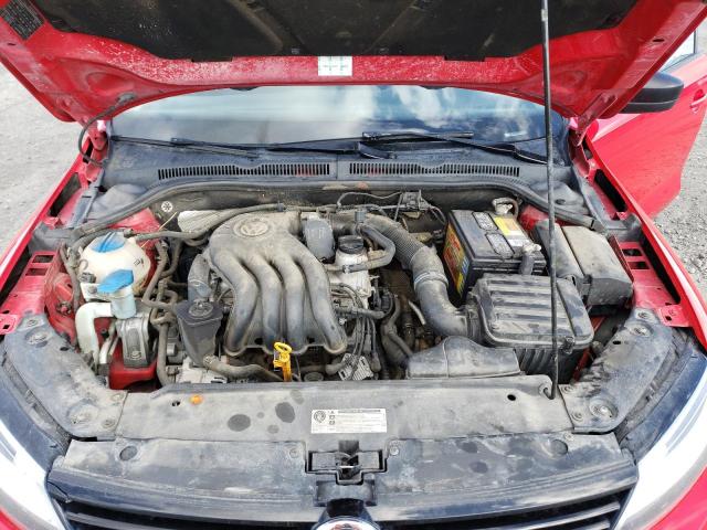 3VW2K7AJ1BM383527 - 2011 VOLKSWAGEN JETTA BASE 红色 照片 11