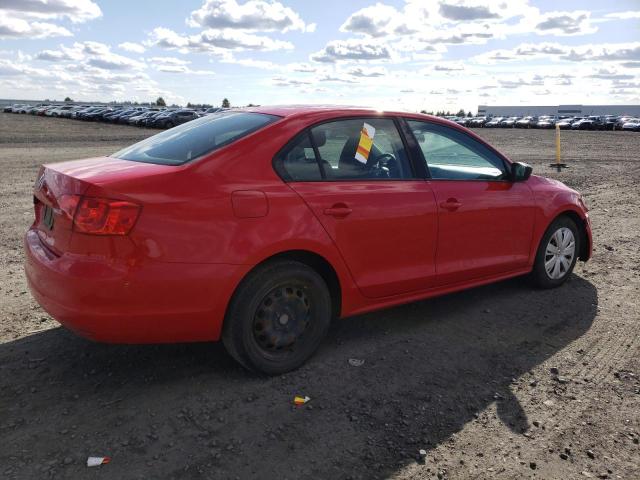 3VW2K7AJ1BM383527 - 2011 VOLKSWAGEN JETTA BASE 红色 照片 3