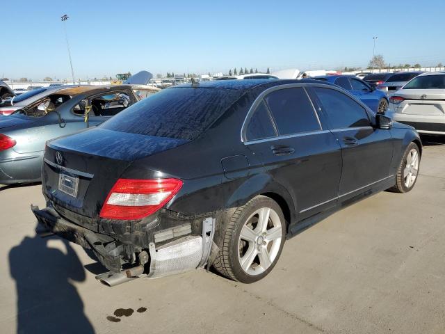 WDDGF5EB7BA518338 - 2011 MERCEDES-BENZ C 300 BLACK photo 3