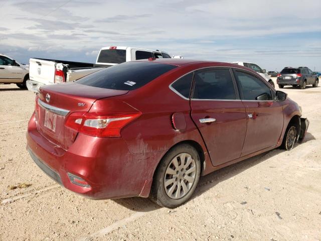 3N1AB7AP3HL686412 - 2017 NISSAN SENTRA S BURGUNDY photo 3