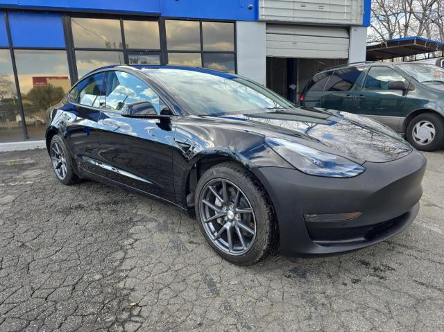 5YJ3E1EA9MF876482 - 2021 TESLA MODEL 3 BLACK photo 1