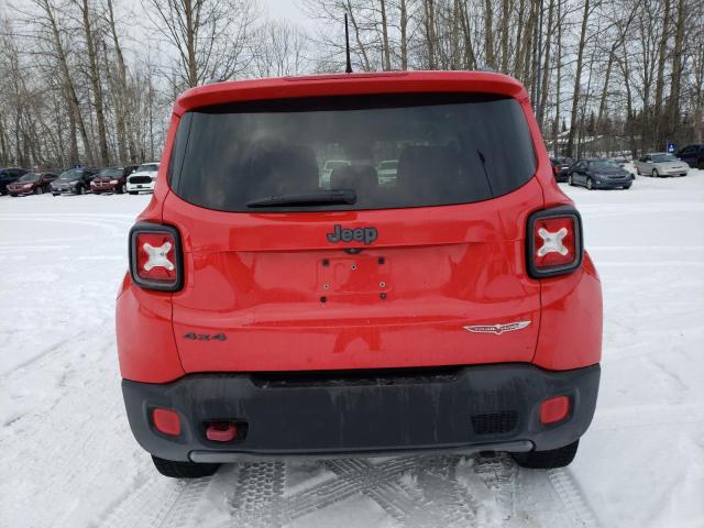 ZACCJBCBXHPF01762 - 2017 JEEP RENEGADE TRAILHAWK RED photo 6