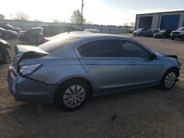 1HGCP2F33CA046492 - 2012 HONDA ACCORD LX BLUE photo 3