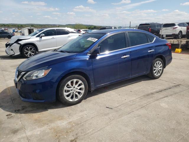 3N1AB7AP1KY423944 - 2019 NISSAN SENTRA S BLUE photo 1