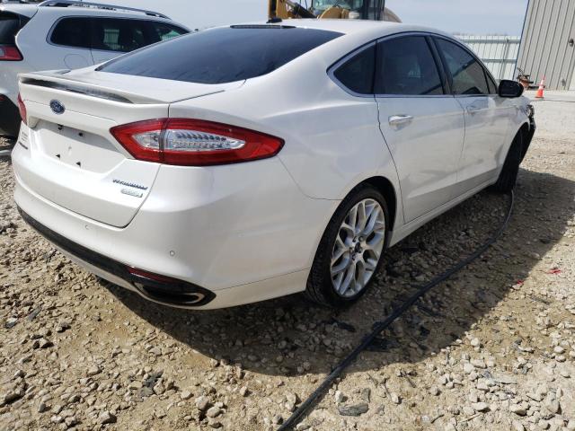 3FA6P0K91DR376672 - 2013 FORD FUSION TITANIUM WHITE photo 3