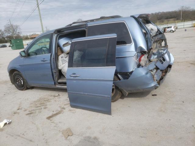 5FNRL38407B072965 - 2007 HONDA ODYSSEY EX BLUE photo 2