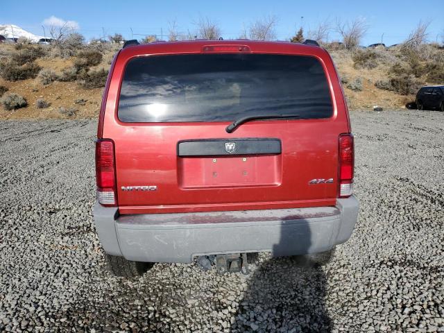 1D8GU28K27W655337 - 2007 DODGE NITRO SXT RED photo 6