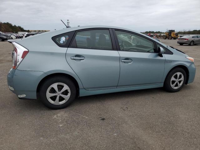 JTDKN3DU0E1858966 - 2014 TOYOTA PRIUS TURQUOISE photo 3