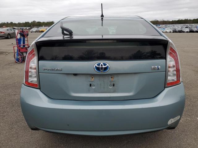 JTDKN3DU0E1858966 - 2014 TOYOTA PRIUS TURQUOISE photo 6