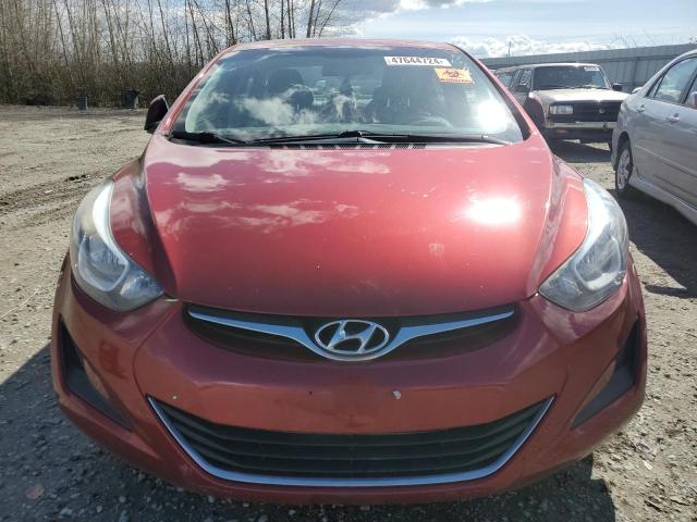 5NPDH4AE1GH734851 - 2016 HYUNDAI ELANTRA SE RED photo 5