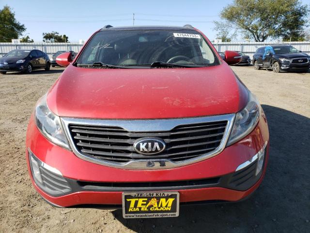 KNDPC3A2XD7431837 - 2013 KIA SPORTAGE EX RED photo 5