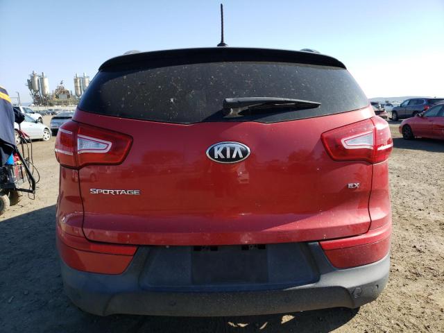 KNDPC3A2XD7431837 - 2013 KIA SPORTAGE EX RED photo 6