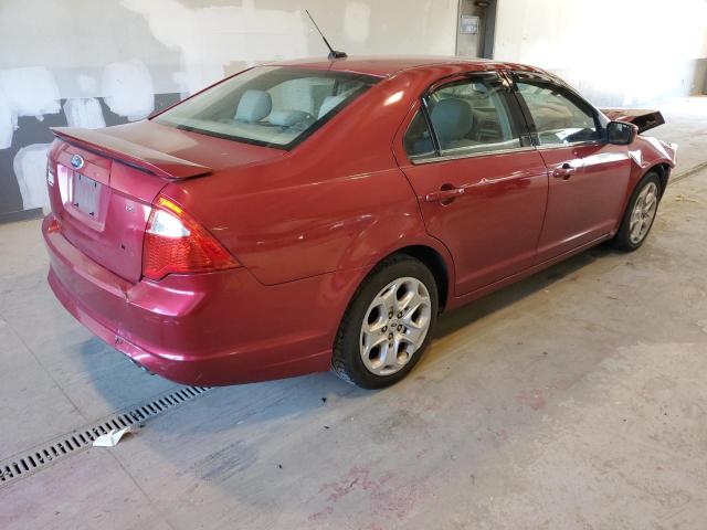 3FAHP0HA2BR103893 - 2011 FORD FUSION SE BURGUNDY photo 3