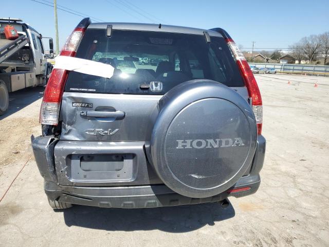 JHLRD78996C002976 - 2006 HONDA CR-V SE GRAY photo 6