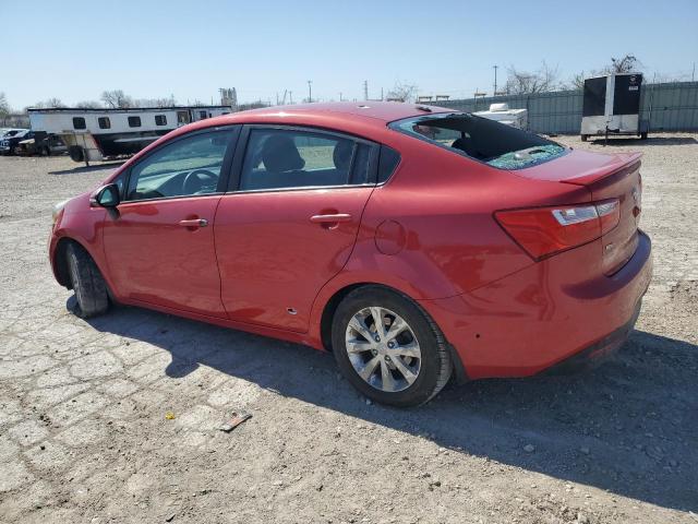 KNADN4A3XD6201553 - 2013 KIA RIO EX RED photo 2