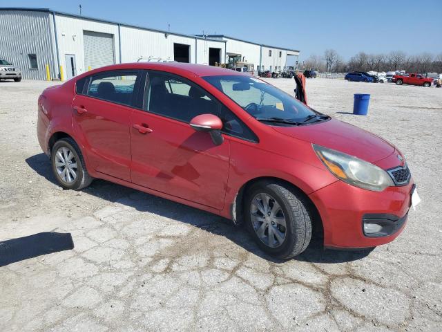 KNADN4A3XD6201553 - 2013 KIA RIO EX RED photo 4