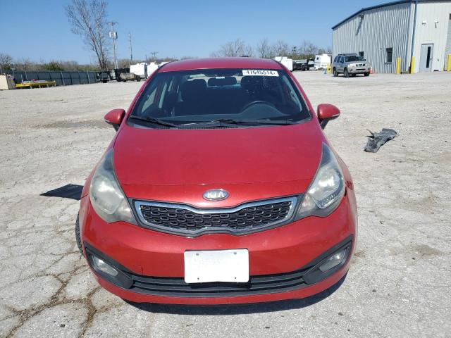 KNADN4A3XD6201553 - 2013 KIA RIO EX RED photo 5