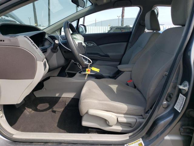 19XFB2F57CE351647 - 2012 HONDA CIVIC LX GRAY photo 7