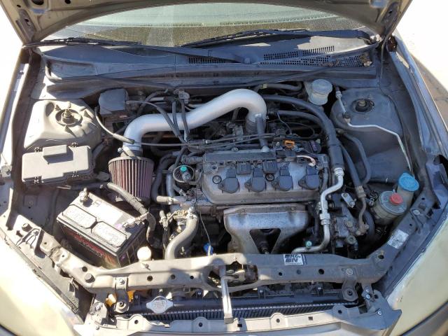 2HGES16584H634782 - 2004 HONDA CIVIC LX GRAY photo 11