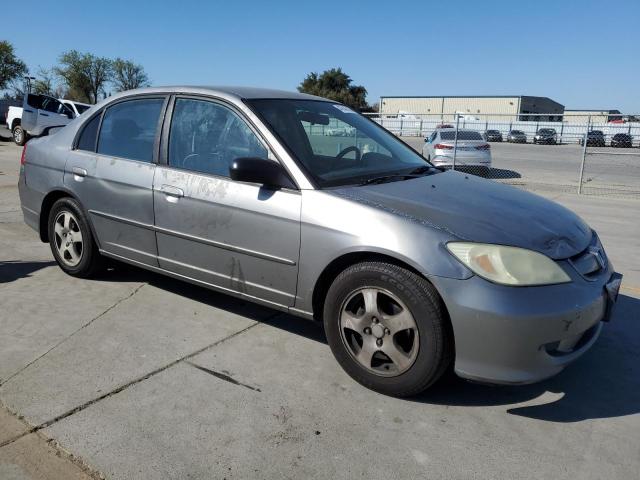 2HGES16584H634782 - 2004 HONDA CIVIC LX GRAY photo 4