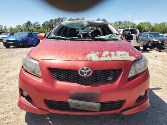 1NXBU4EE3AZ379543 - 2010 TOYOTA COROLLA BASE RED photo 5