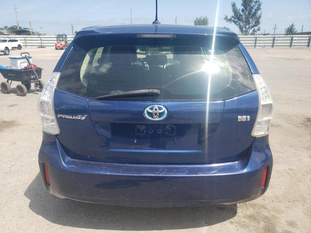 JTDZN3EU6D3281148 - 2013 TOYOTA PRIUS V BLUE photo 6