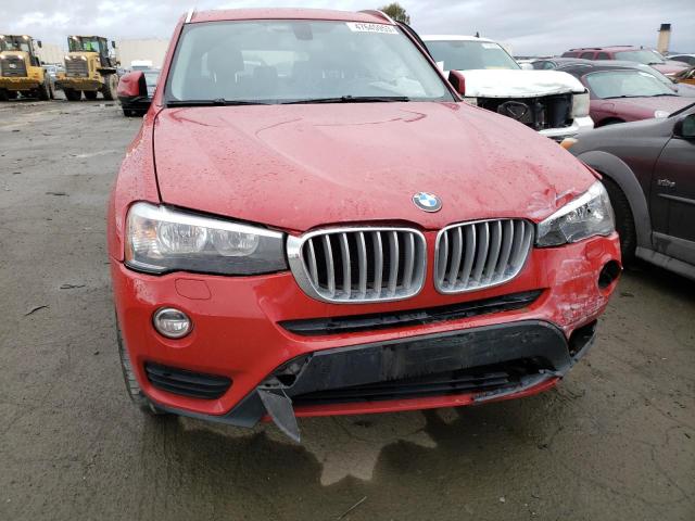 5UXWX9C31H0W70649 - 2017 BMW X3 XDRIVE28I RED photo 5