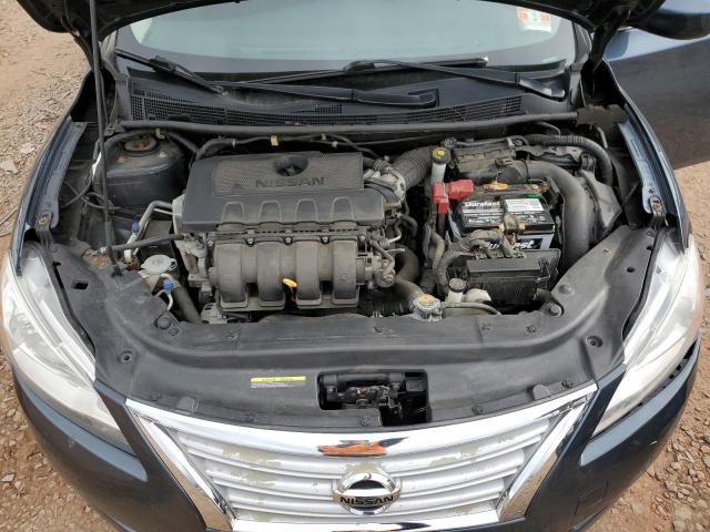 3N1AB7APXFL674299 - 2015 NISSAN SENTRA S BLUE photo 11